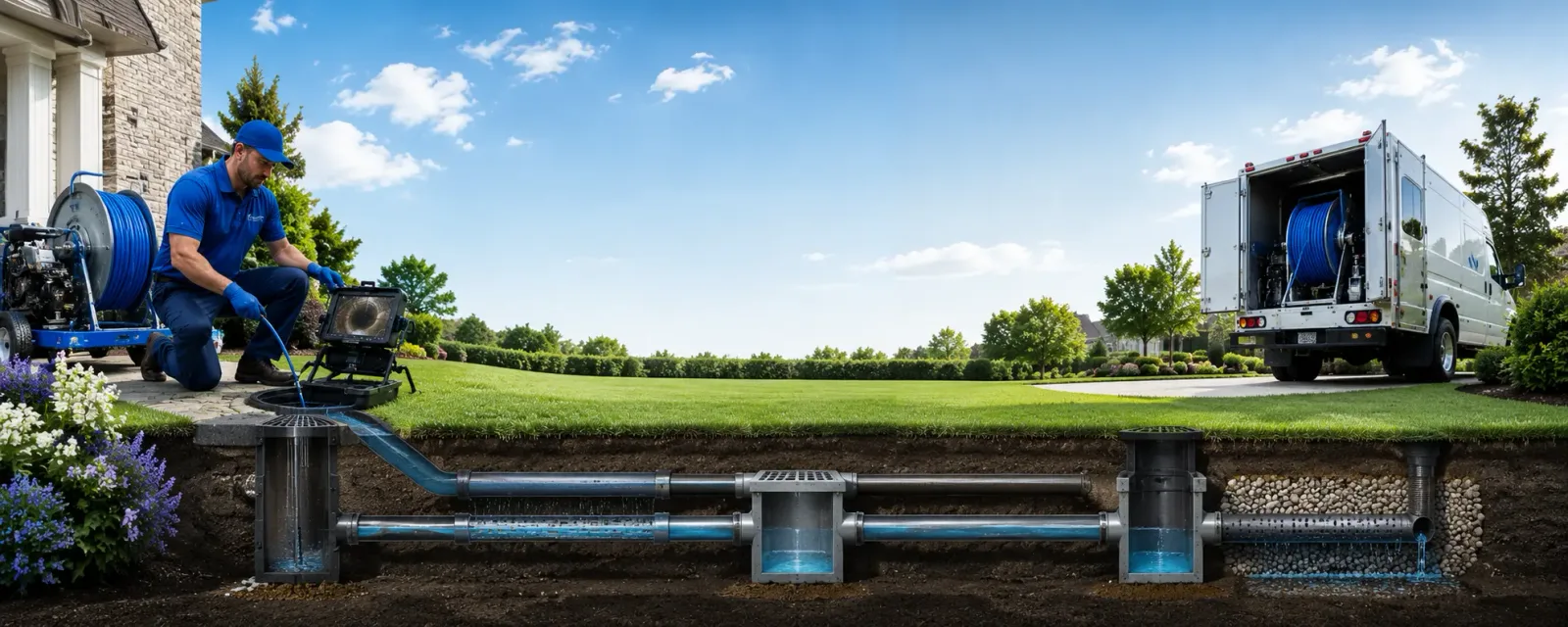 Outdoor drain cleaning information for Redig, SD